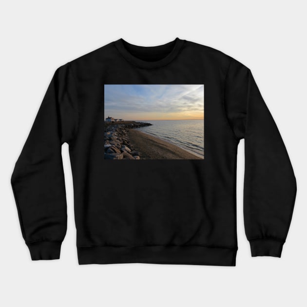 Point Lookout Lighthouse Crewneck Sweatshirt by ToniaDelozier